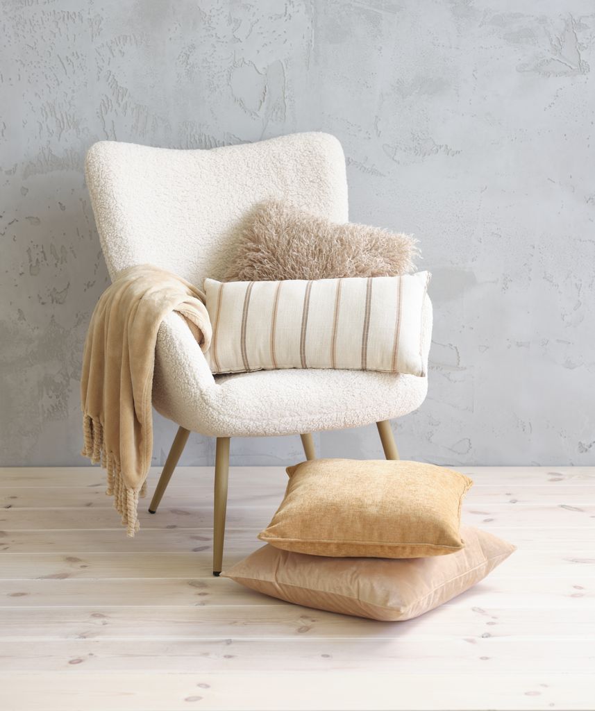 Funda Almohadon Velvet 50 X 50 Beige Beige Lisa