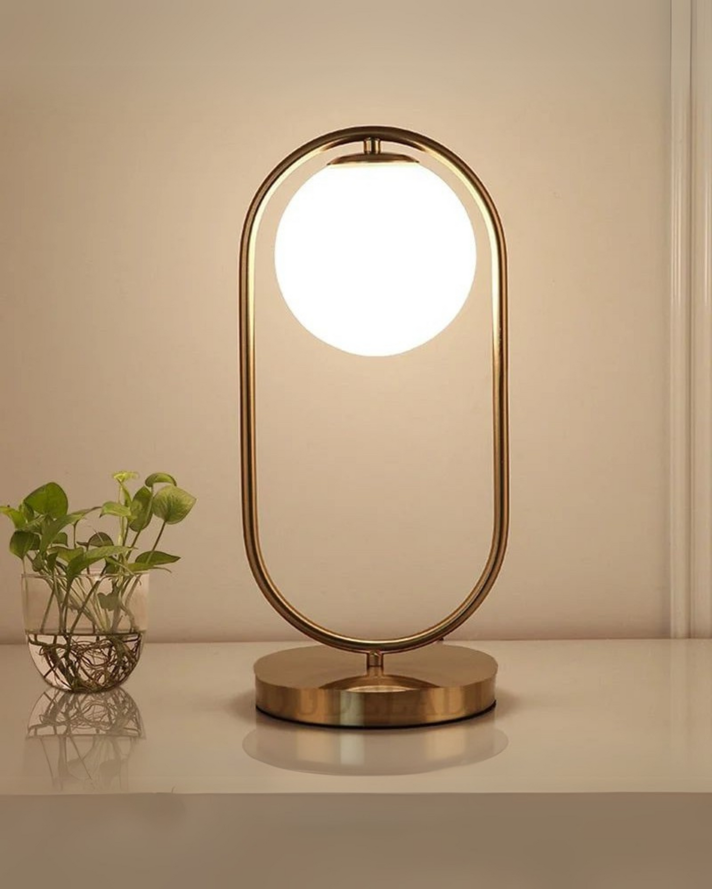 Portátil, Lampara Mesa Globo Opal