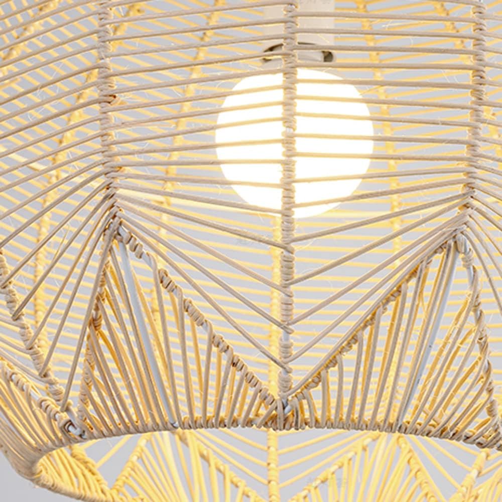 Lámpara Colgante Zen De Ratán Fibra Natural 42 Cm Natural