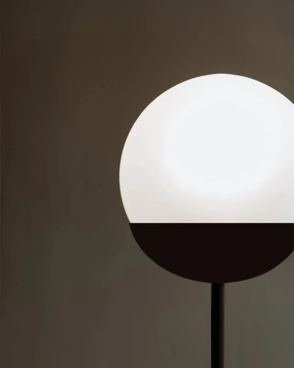 Lámpara De Pie Mónaco Vidrio Opal Art Déco