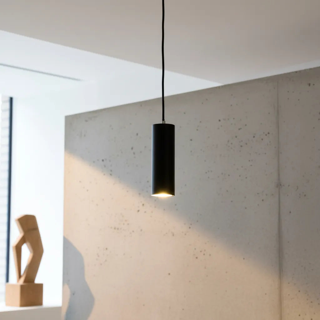 Lámpara Colgante Techo Estocolmo Cilindro Slim Estocolmo