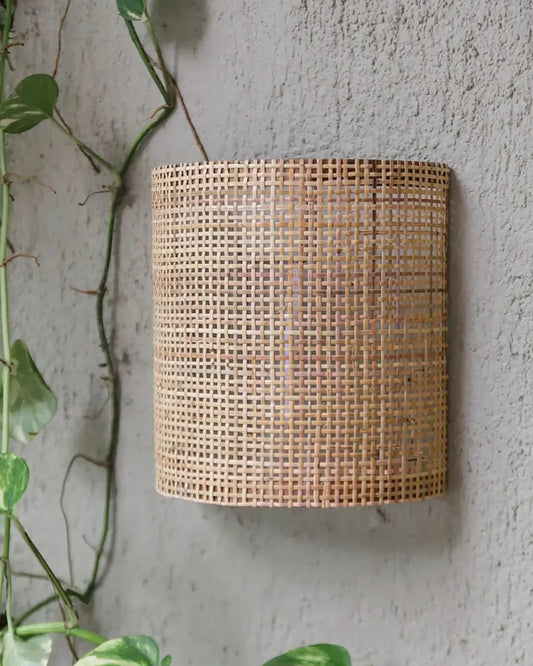 Aplique De Pared Aiko Fibra Natural