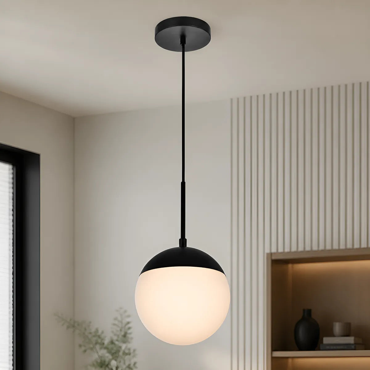 Colgante Techo Monaco Aluminio Vidrio Opal Dorado
