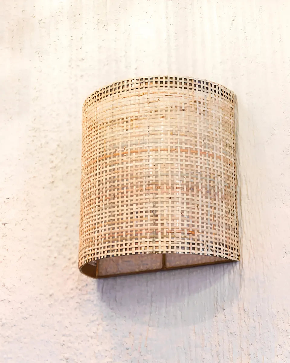 Aplique De Pared Aiko Fibra Natural