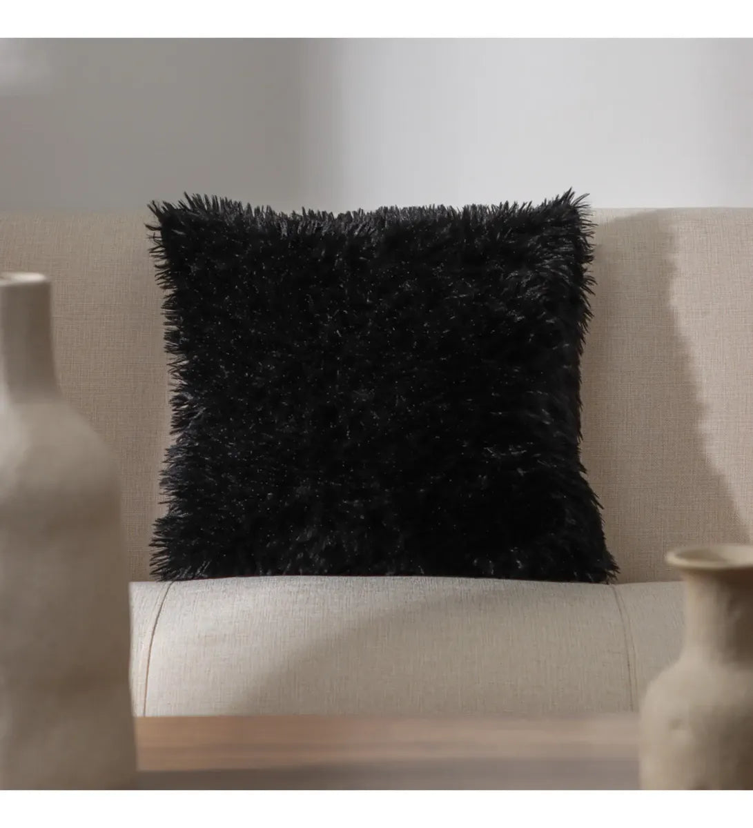 Funda De Almohadón Pelo Largo Super Suave 45x45