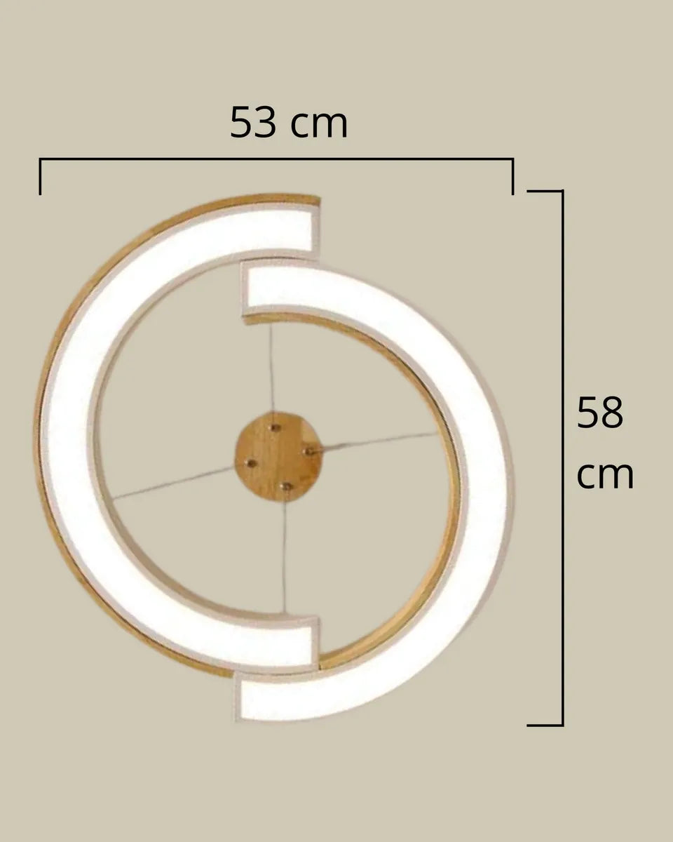 Colgante Lámpara Techo Led Nórdico Viggo 58cm X 53cm