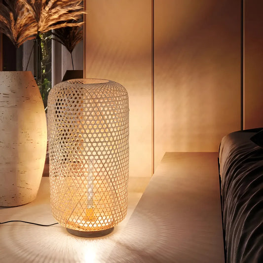 Lámpara Pie Bilbao Fibra Natural