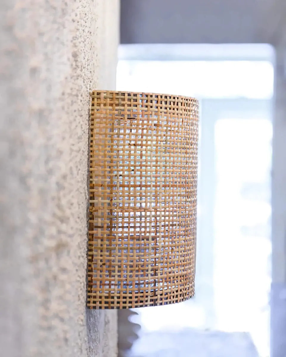 Aplique De Pared Aiko Fibra Natural