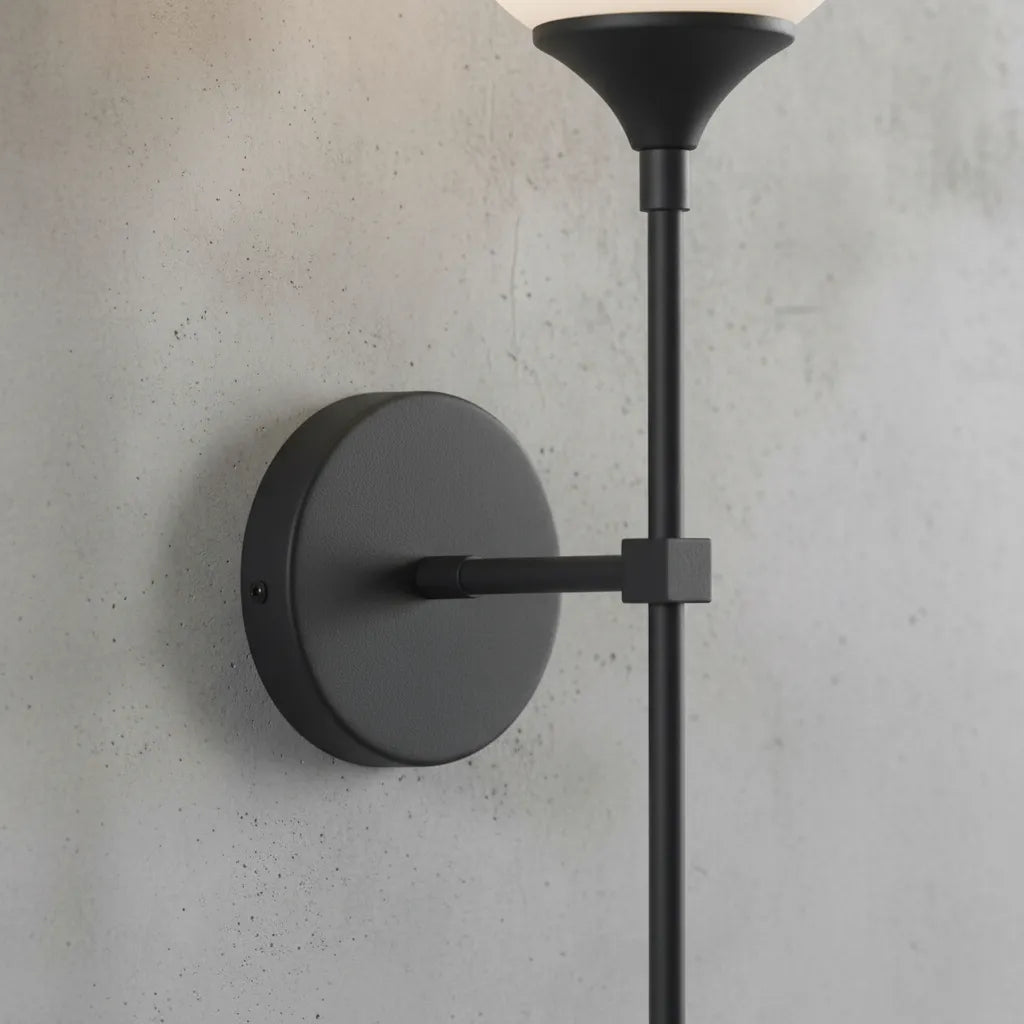 Aplique Pared Glasgow Esfera Globo Vidrio Opal