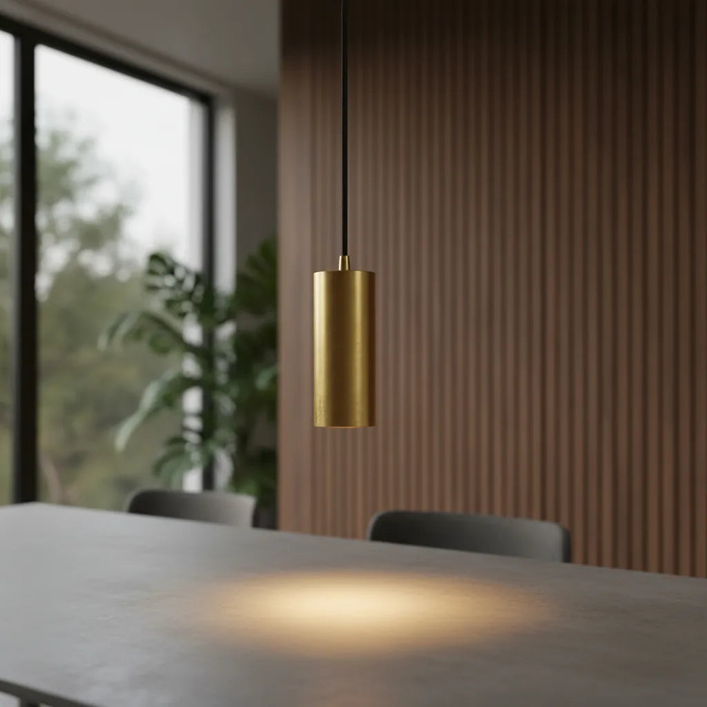 Lámpara Colgante Techo Estocolmo Cilindro Slim Estocolmo