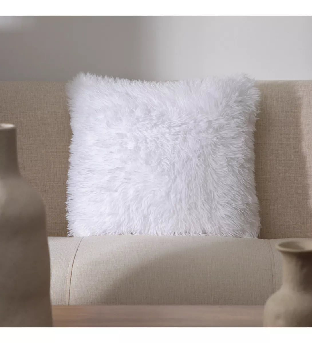 Funda De Almohadón Pelo Largo Super Suave 45x45