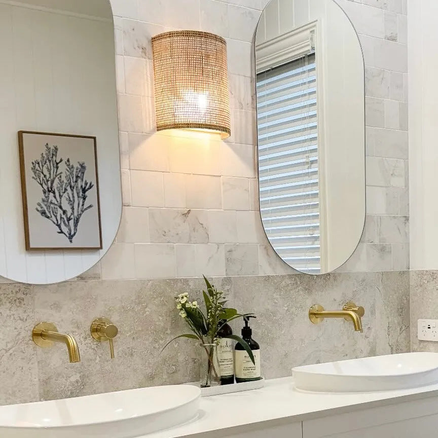 Aplique De Pared Aiko Fibra Natural