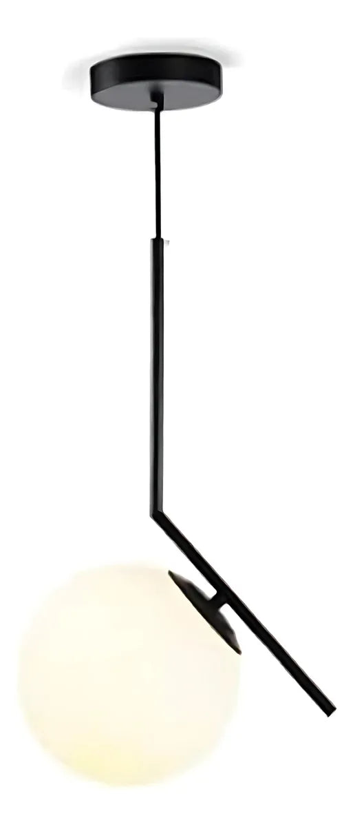 Colgante Lámpara Techo Montecarlo Globo Esfera Vidrio Opal