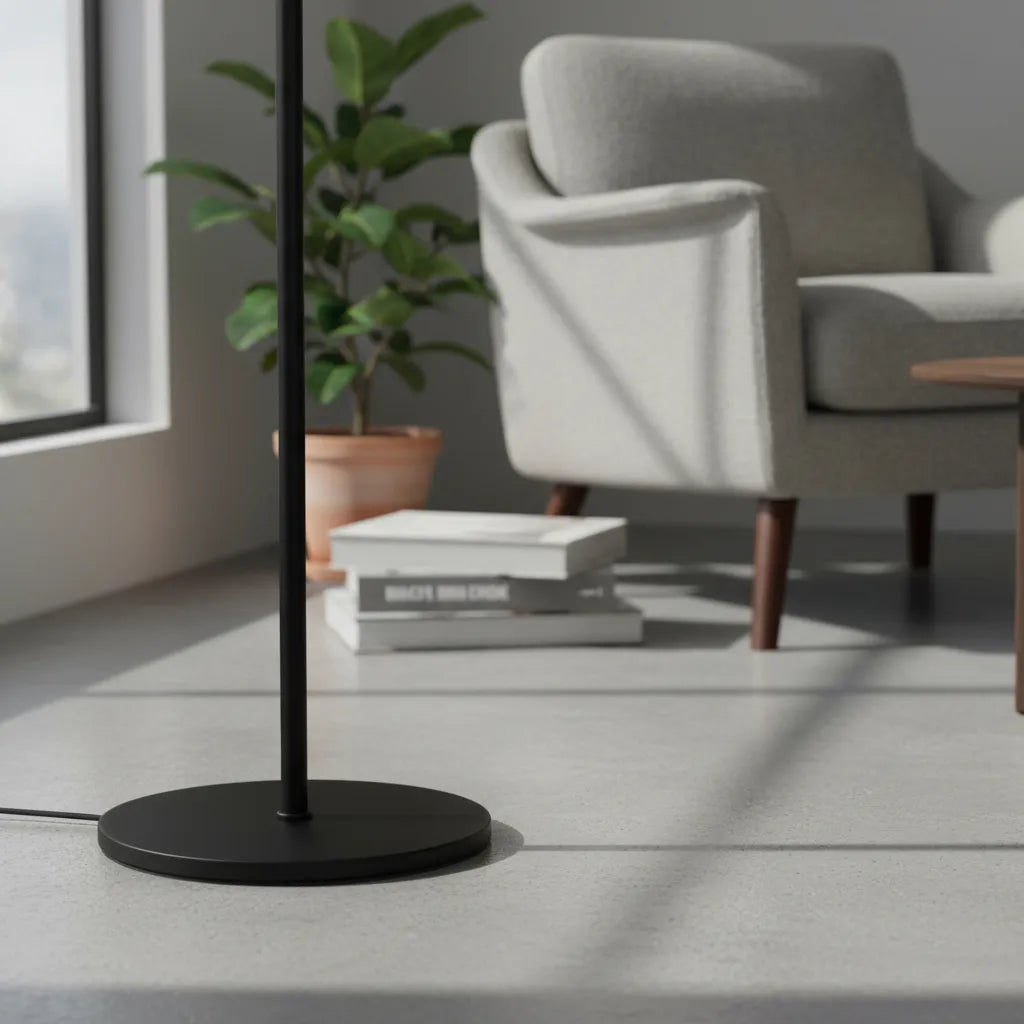 Lámpara De Pie Mónaco Vidrio Opal Art Déco