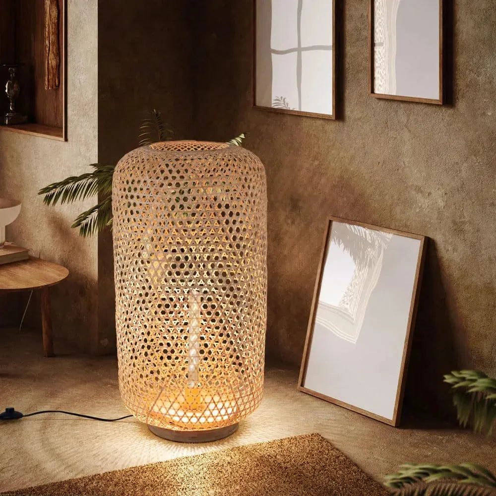 Lámpara Pie Bilbao Fibra Natural