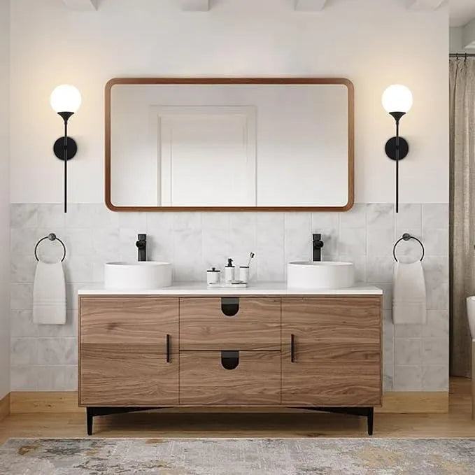 Aplique Pared Glasgow Esfera Globo Vidrio Opal