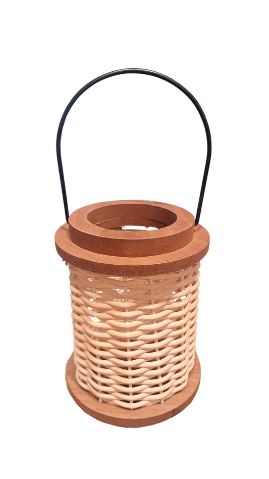 Fanal, Farol Ratan Madera Luz Interna guirnalda mini led