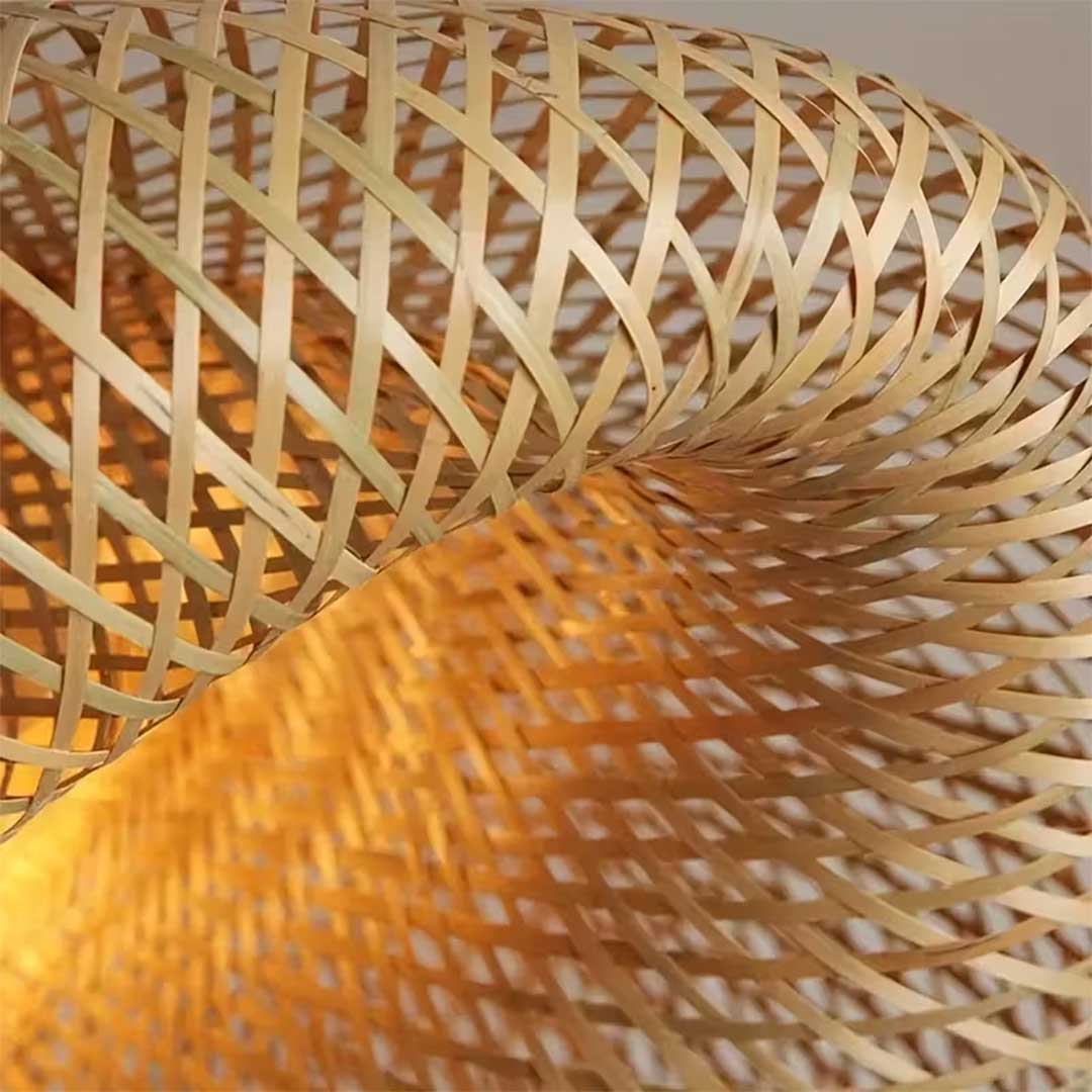 Lámpara Colgante Cairo 60cm Xl Fibra Natural Mimbre
