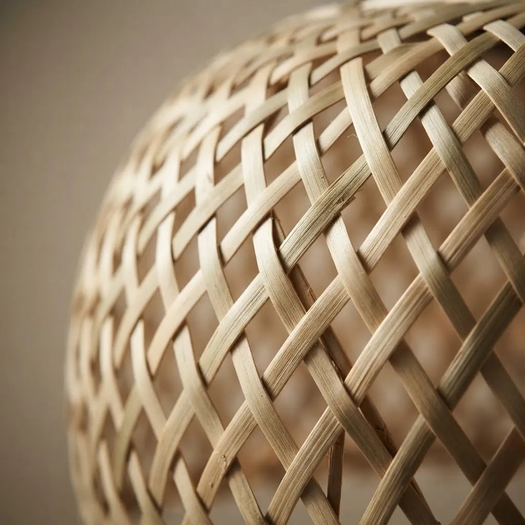 Lámpara Colgante Cairo 60cm Xl Fibra Natural Mimbre