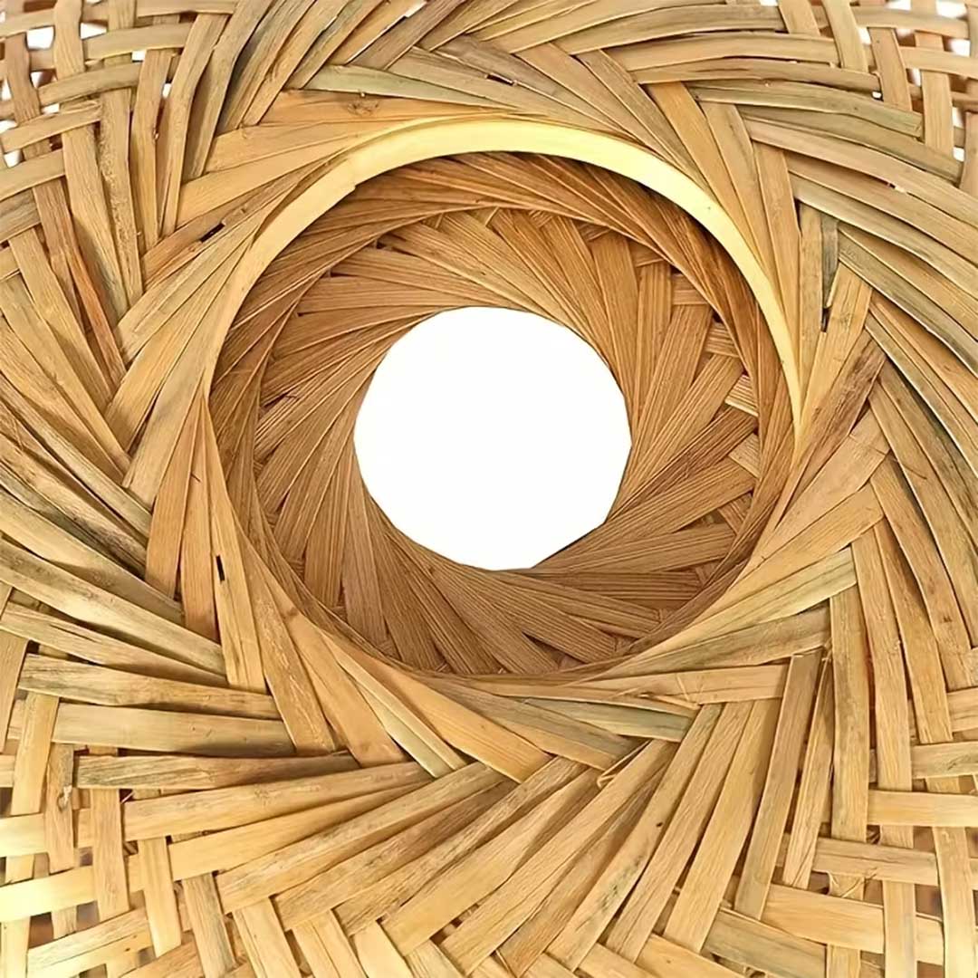 Lámpara Colgante Cairo 60cm Xl Fibra Natural Mimbre