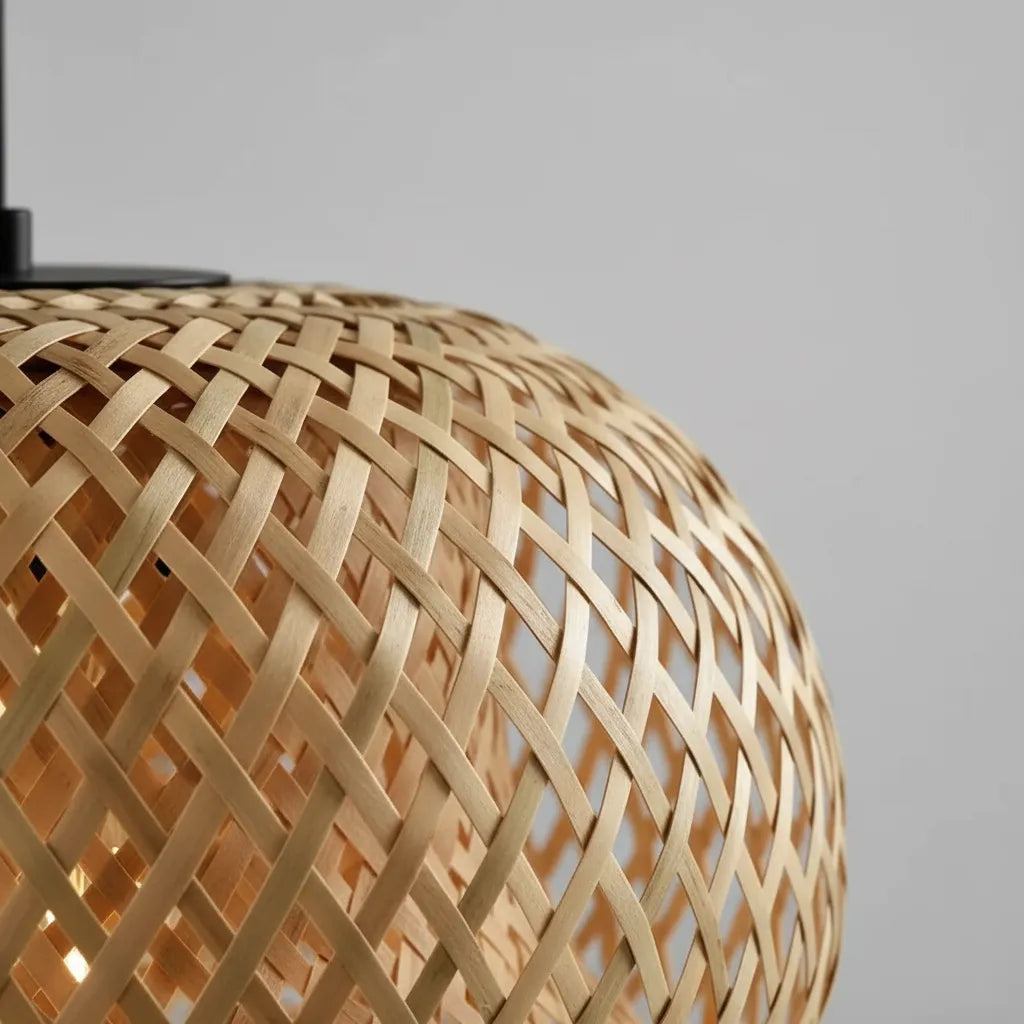 Lámpara Colgante Cairo 60cm Xl Fibra Natural Mimbre
