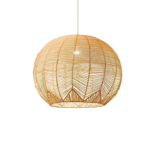 Lámpara Colgante Zen De Ratán Fibra Natural 42 Cm Natural